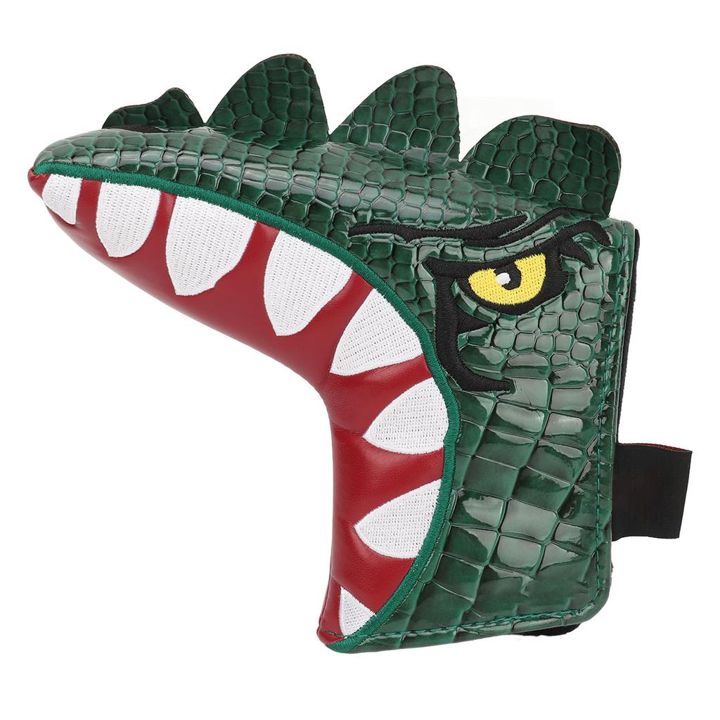 Dinosaur Shaped Golf Putter Head Cover Headcover Golf Blade Putter Cover PU Waterproof Fabric Soft Lining