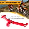 Yousheng Motorrad-Schalthebel, 2-Wege-Aluminiumlegierung, universeller Fußstützenpedal-Schalthebel, Ersatz für Dirtbike-Modifikationszubehör