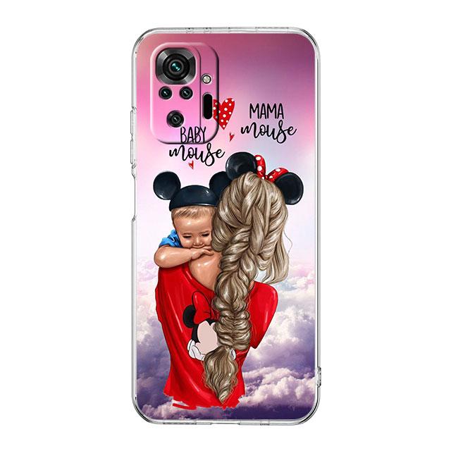 

Чехол принципиально для Xiaomi Redmi Note 8 7 8T 11T 9 K40 10S 9A 9C 9T 11S 11 10 Pro 10C 9S силиконовый модный женский чехол Super Mom Redmi Note 10 Pro