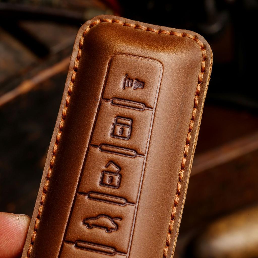 Suitable for Great Wall Wei Pai key bag WEY Wei Pai vv5 vv6 key set vv7 P8 leather key bag shell ring