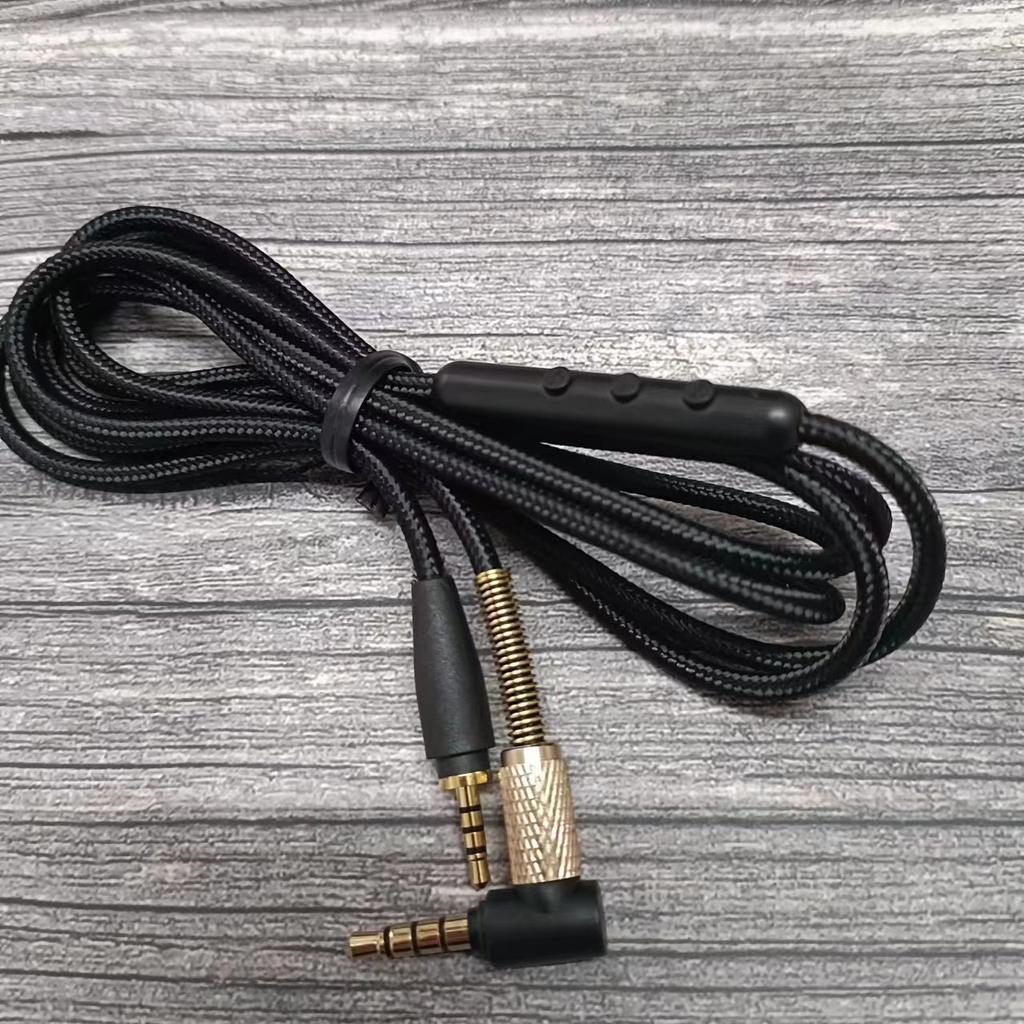 High Quality Audio Cable For Sennheiser Urbanite Headset 3.5mm To 2.5mm Plug with Microphone Braided Wire
