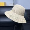 High-grade raffia handmade crochet beach hat vacation big edge UV protection sun hat summer travel visor