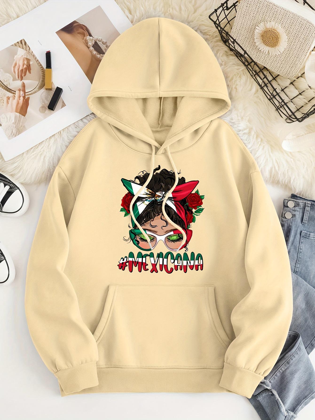 

Autumn Casual Street Style Printed Pullover Hoodie with Pocket XL