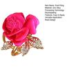 Rose Scarf Ring Rhinestone Flower Scarf Clip Ring Elegant Scarf Holder Slide Ring