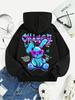 Rabbit Cartoons Print Sweatshirt Female Fashion All-Match Street Hoody Crewneck Casual Hoodies Pullover Oversize Clothing