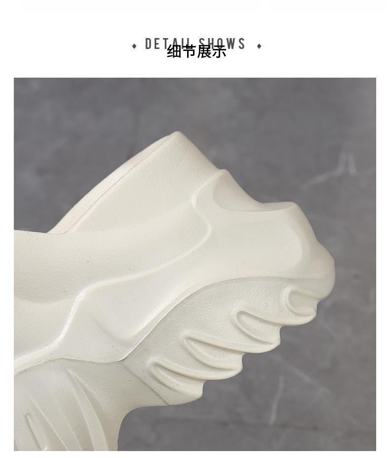 Letní venkovní pantofle na klínku a platformě 2024: Pantofle zvyšující výšku, zeštíhlující