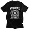 Cthulu And Lovecraft Miskatonic University Tričko pro muže Call Of Cthulhu Necronomicon Funny Tričko Tričko s výstřihem Bavlna Tričko