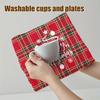 Festive Christmas Kitchen Towels - Quick-Dry Microfiber, Santa & Gingerbread Design. Perfect for Baking & Housewarming!