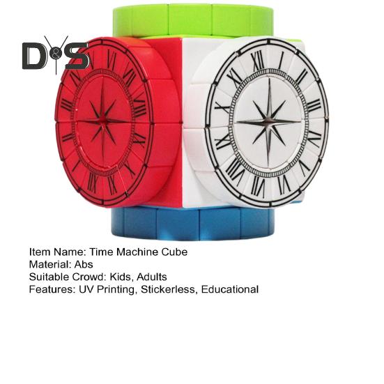 Time Machine Speed Cube UV Tisk Bez nálepek Číslovaná kostka Trénink koncentrace Přenosná Děti Dospělí Začátečníci Vzdělávací Puzzle Kostka Hračka