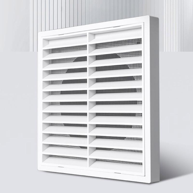Square Diffuser Ducting Ventilation Cover with Screen Mesh Air Vent Cover for Bathroom Office Kitchen Ventilation