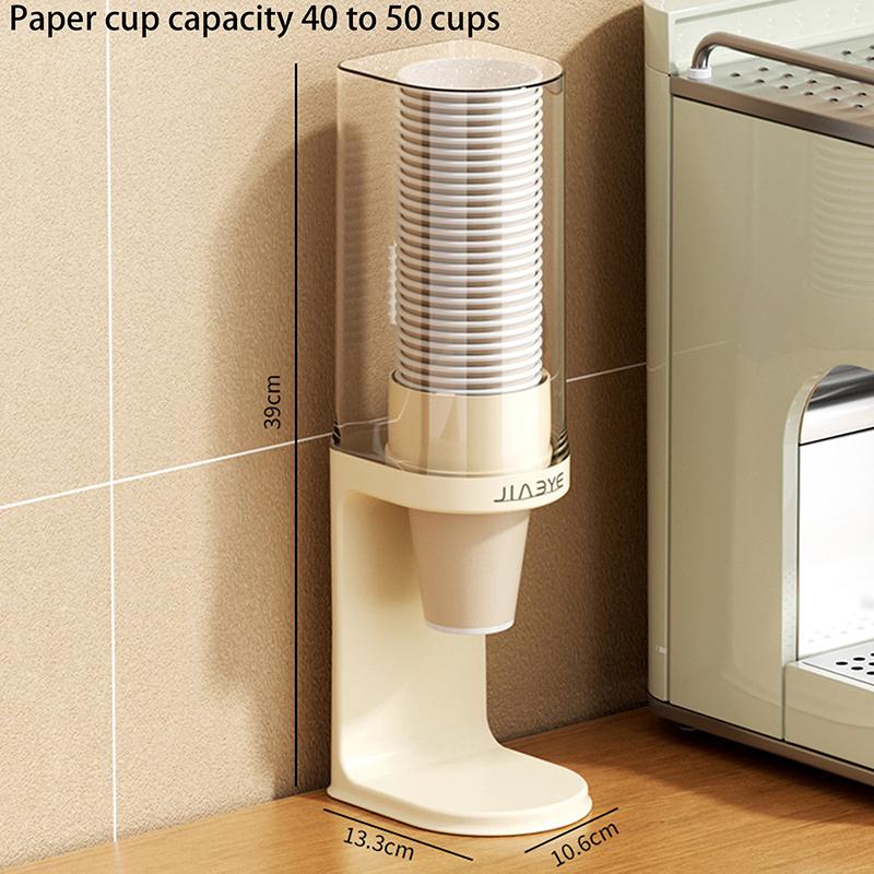 Einweg-Pappbecher-Spender Wandmontierter Kunststoff-Wasserspender Becherhalter Becherbehälter Pappbecherrahmen Heim-Organizer