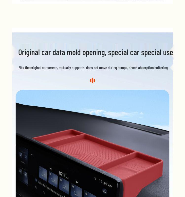 Silicone Storage Box for Toyota Wildlander, Land Cruiser, RAV4 Navigation Screen