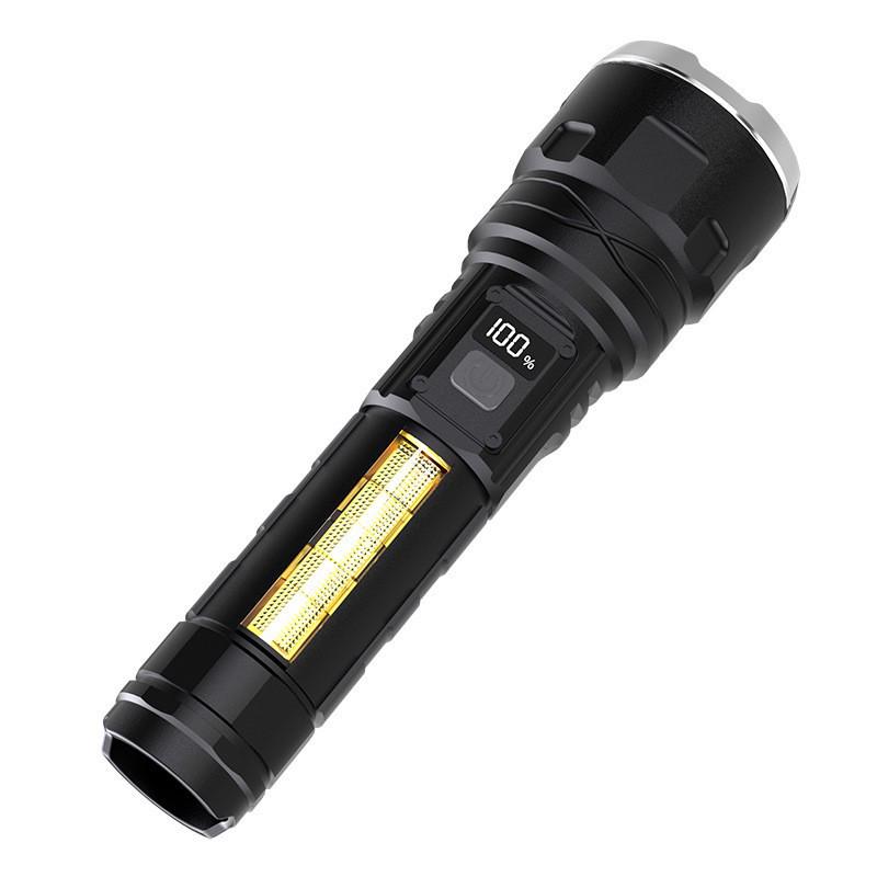 Cross-border Rechargeable Flashlight with Super Bright Technology and Long-lasting Battery for Emergency Lighting