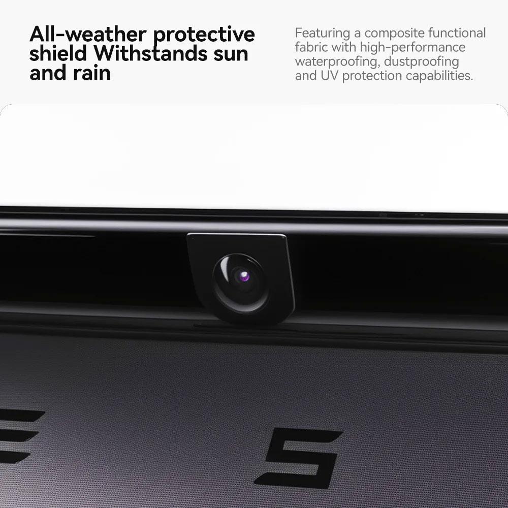 For Tesla Model Y Juniper 2025–2026, Spherical PC Protection Cap Bumper Camera Lens Case Waterproof Dustproof Scratch-Resistant