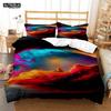 Space Star Printed Polyester Bedding Soft and Comfort Personal Quilt Cover Bedding Kit