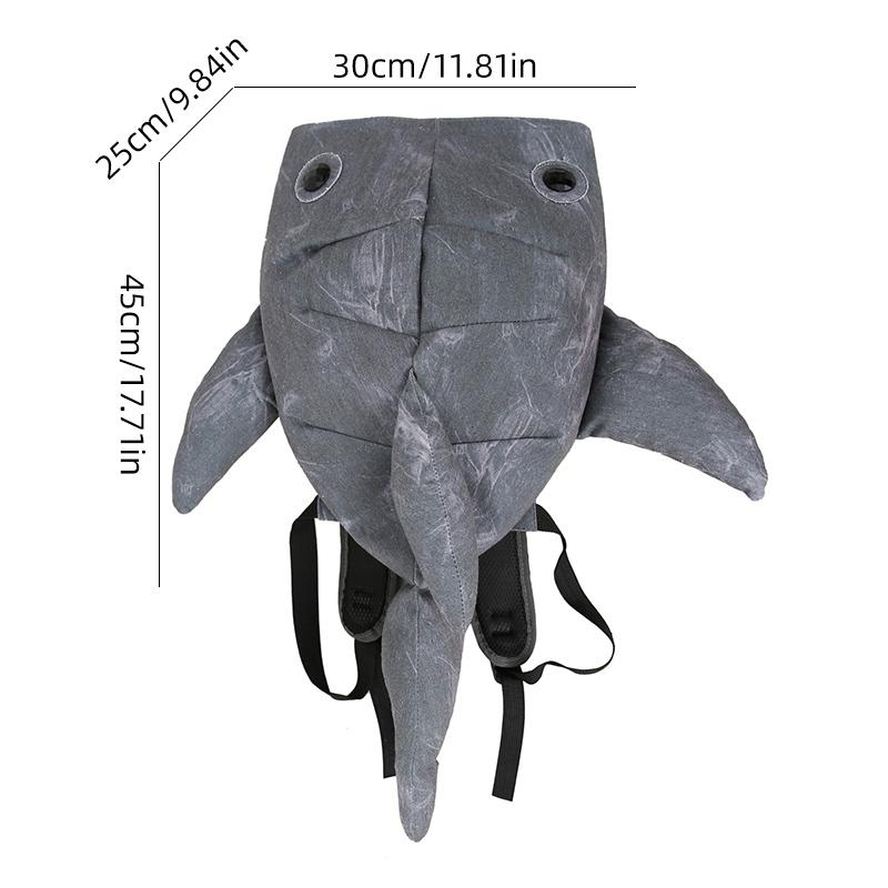 Wysoki wygląd Uroczy plecak wieloryb z zoo Zabawny plecak szkolny z postacią zwierzęcą Plecak o dużej pojemności odporny na plamy