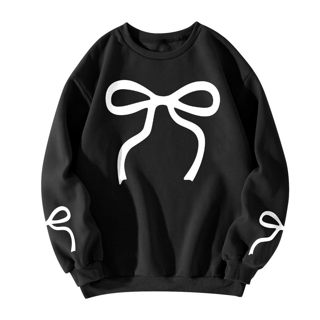 Women  Tops Women's Long Sleeve Sweatshirt Casual Crewneck Loose Fit Pollover Fleece Tops