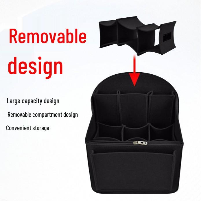 Cross-Border Double Shoulder Backpack Organizer: Large Capacity Bag-in-Bag Divider