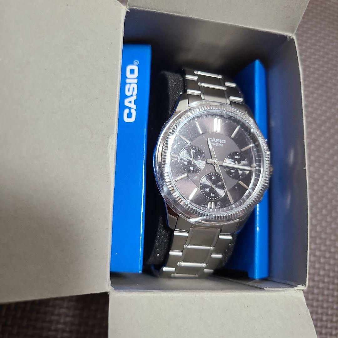 

[Б/У] Часы Casio CASIO с коробкой, зарубежная модель MTP-1375D-1A