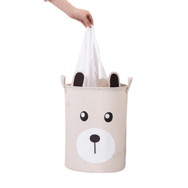 Waterproof Cartoon Animal Ear Kids' Clothes Storage Basket