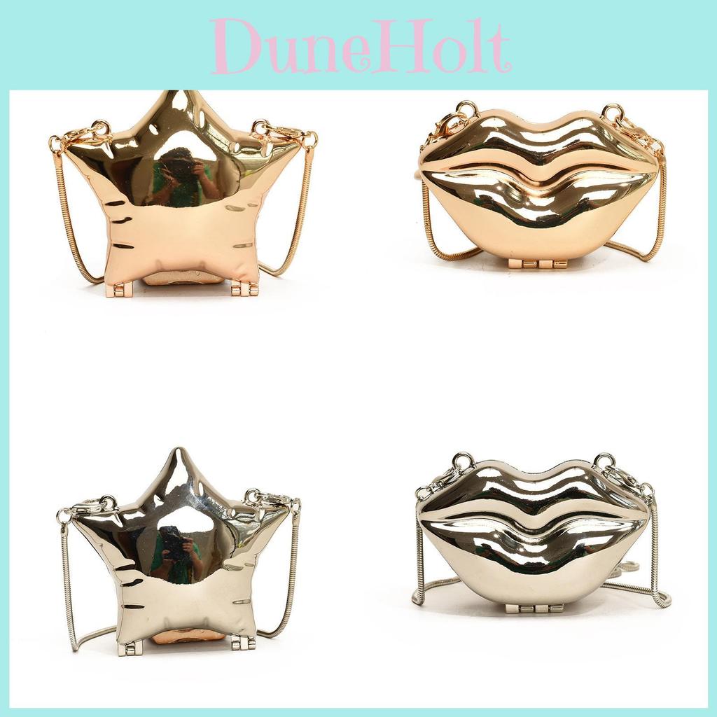 Chic Mini Acrylic Star Box Purse For Women Stylish Evening Clutch Bag With Chain Strap