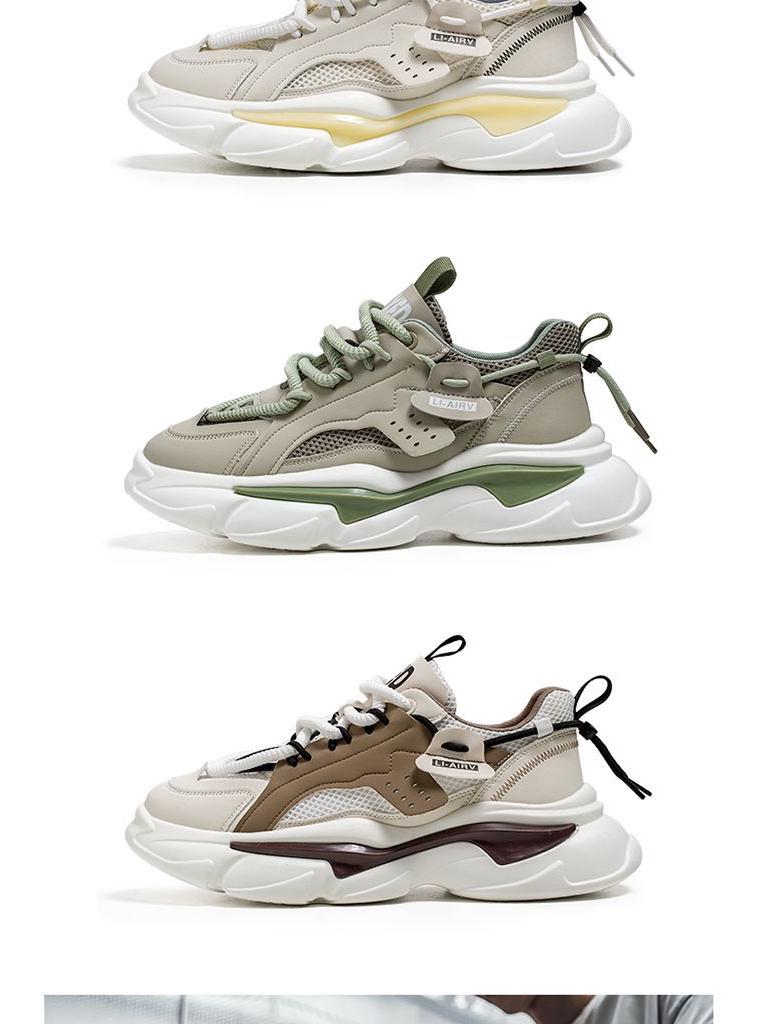 Comfort Trend 2025: Men's Breathable Thick-Soled Running and Casual Shoes for Spring/Summer