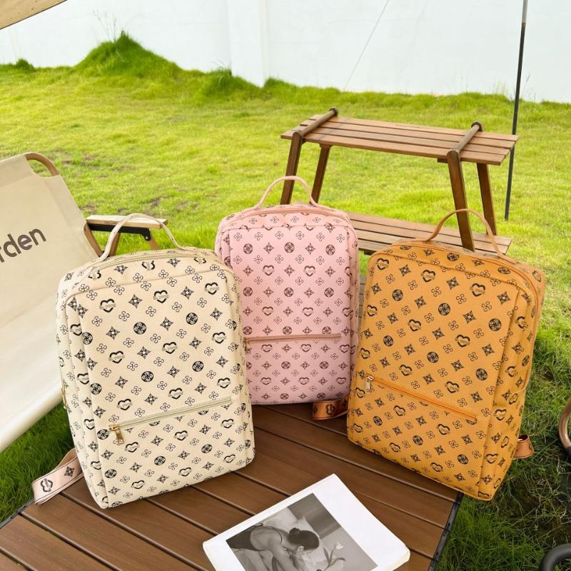 Printed backpack autumn new large-capacity backpack niche printed bag schoolbag girl