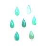 Natural Aqua Chalcedony Pear Cabochon Loose Gemstone Lot 17 Pcs 9*17 MM 100 CT For Jewelry Making