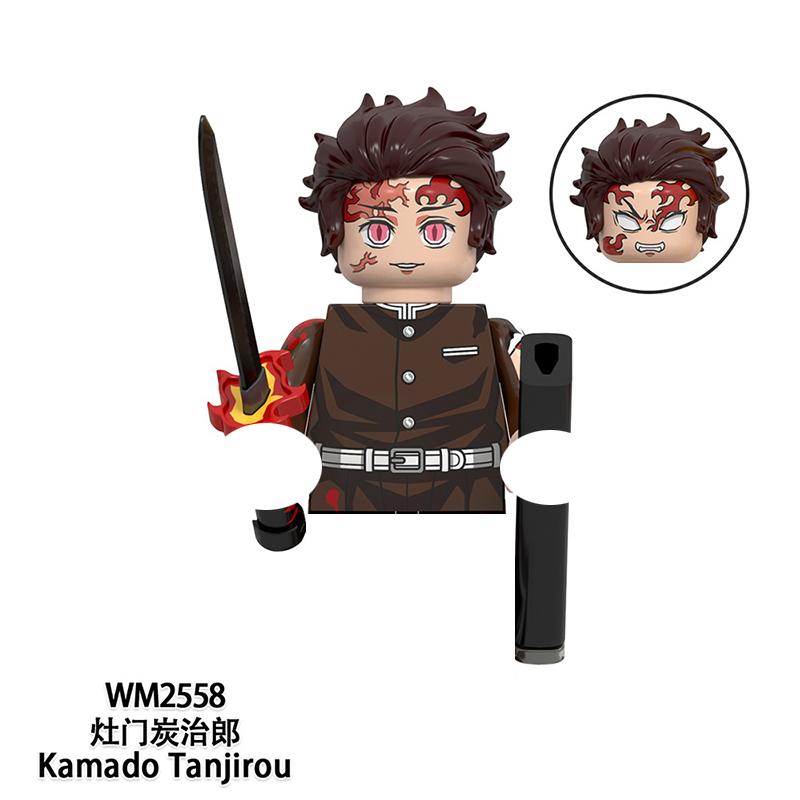 

Истребитель демонов Блоки Камадо Тандзиро Кирпичики Хашибира Иноске Для Игрушек Подарки Фигурки Экшн Строительные Блоки Для Детей