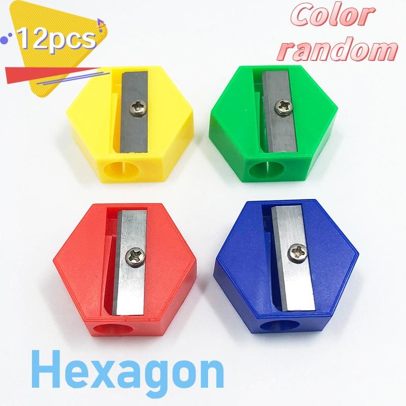 4/8/12 Stück Mini Hand-Anspitzer Herz Quadrat Kreis Bleistift-Schneidwerkzeuge Büro Schule Schreibwaren Zubehör