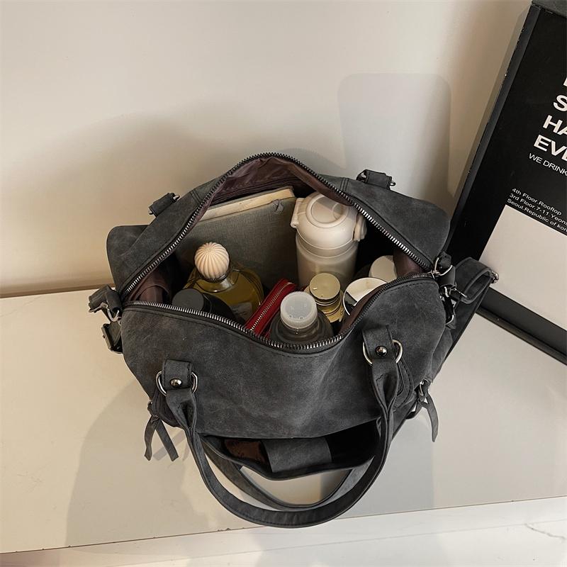 Vintage Women's PU Handbag, Simple Tote Bag, Large-capacity Messenger Bag, Fashionable Large-capacity Daily Handbag, Vintage Style