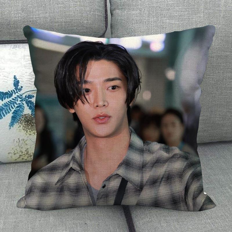 Custom ROWOON Pillowcase Wedding Decorative Cotton Linen Pillow Case For Home PillowCover 45X45(One Sides)