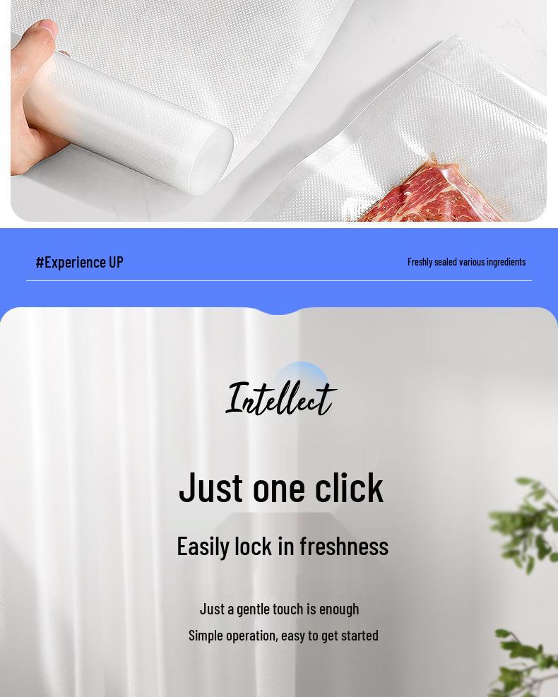 Household Food Vacuum Sealer: Compact Freshness Preserver for Kitchen Use