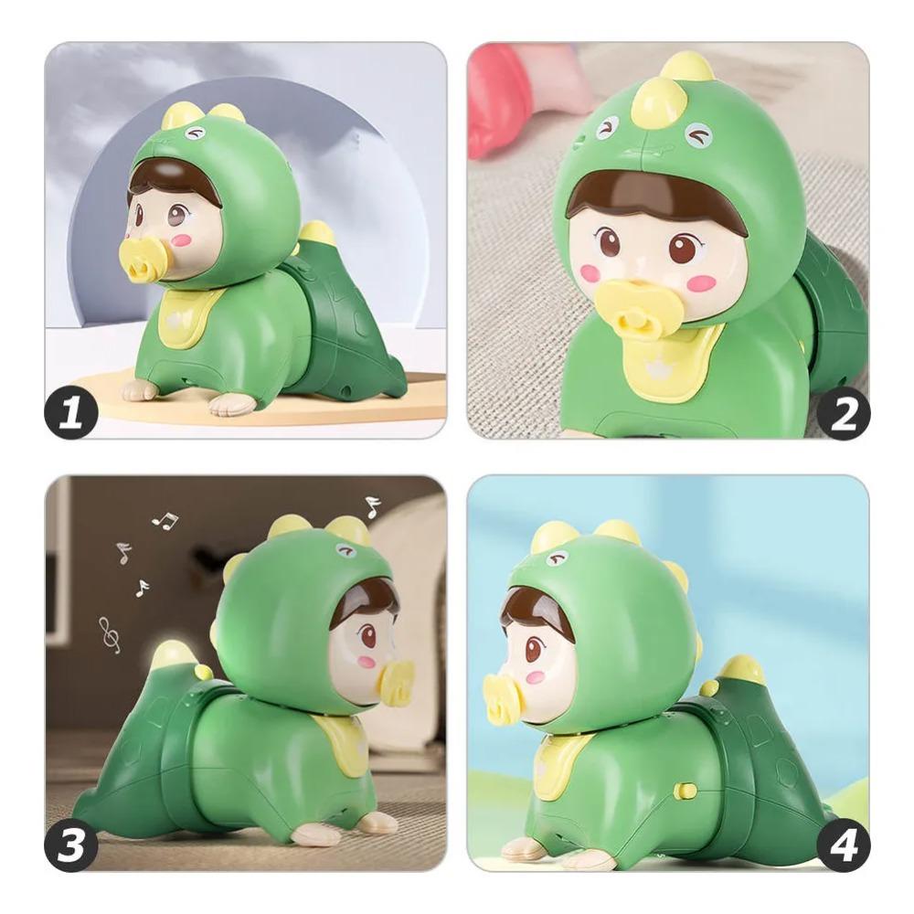 Tartaruga Musical Bebê Engatinhando Brinquedos Brinquedos para Barriguinha com Luz e Som Brinquedo Educacional Infantil Presentes de Aniversário para Menino Menina