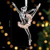 Ballet Girl Acrylic Christmas Tree Ornaments Christmas Snowflake Icicle Pendants  New Year