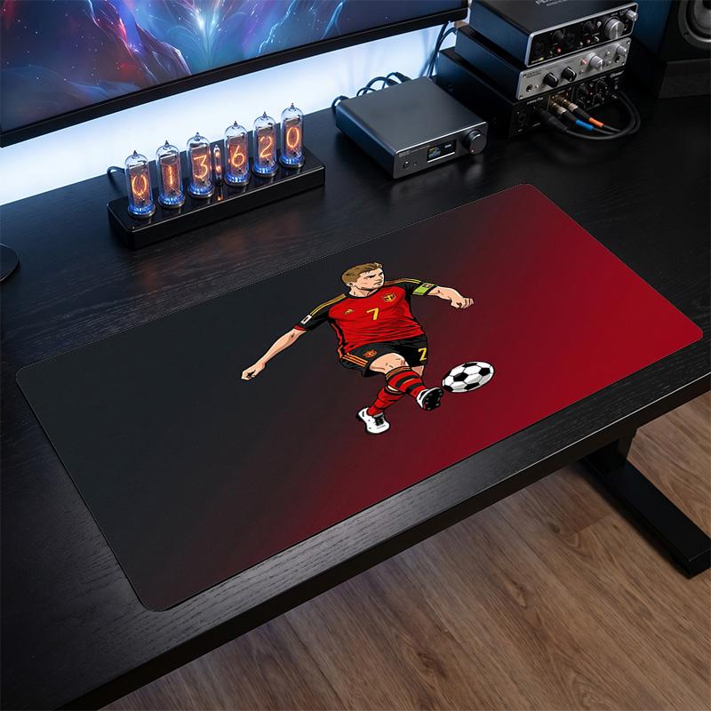 Belgium Football Crest Mouse Pad, Extended Non Slip Rubber Desk Mat for Gaming Office Laptop Fan Gift
