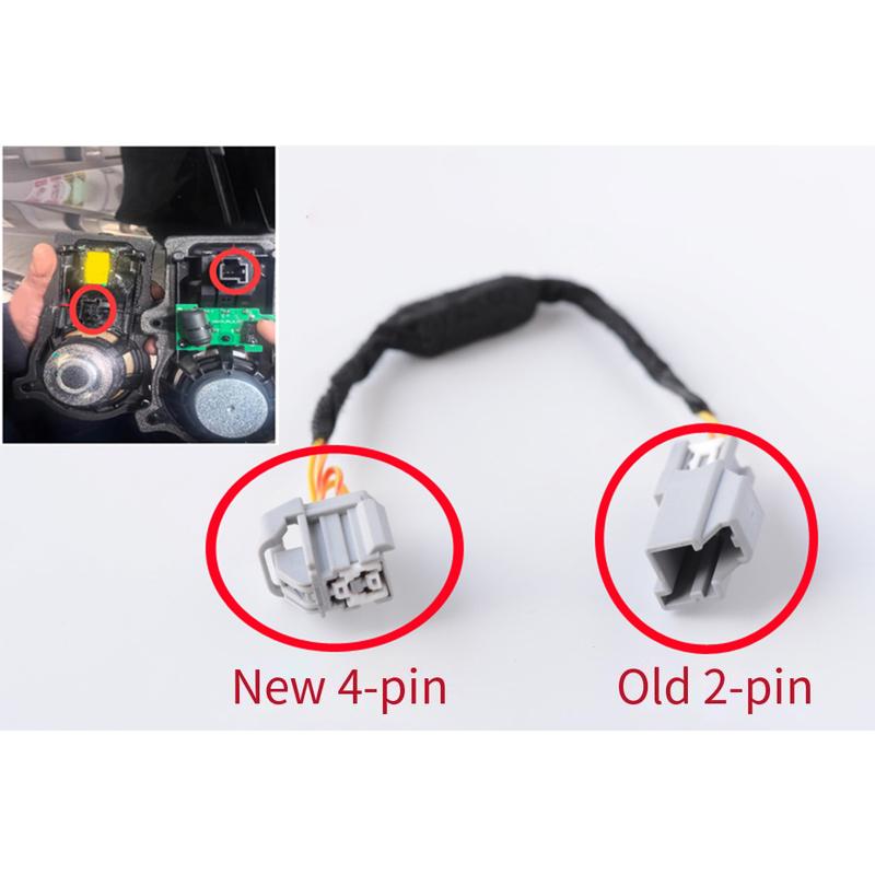 2-pin To 4-pin Automotive Speaker Cable For Volvo S60 XC60 S90 XC90 For Volvo Center Speaker Wiring For Harman Audio