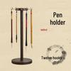 Retro Desktop Calligraphy Brush Stand and Pen Holder Display Shelf