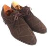 John Lobb Leather Shoes Dark Brown Elephant Leather Mens Used