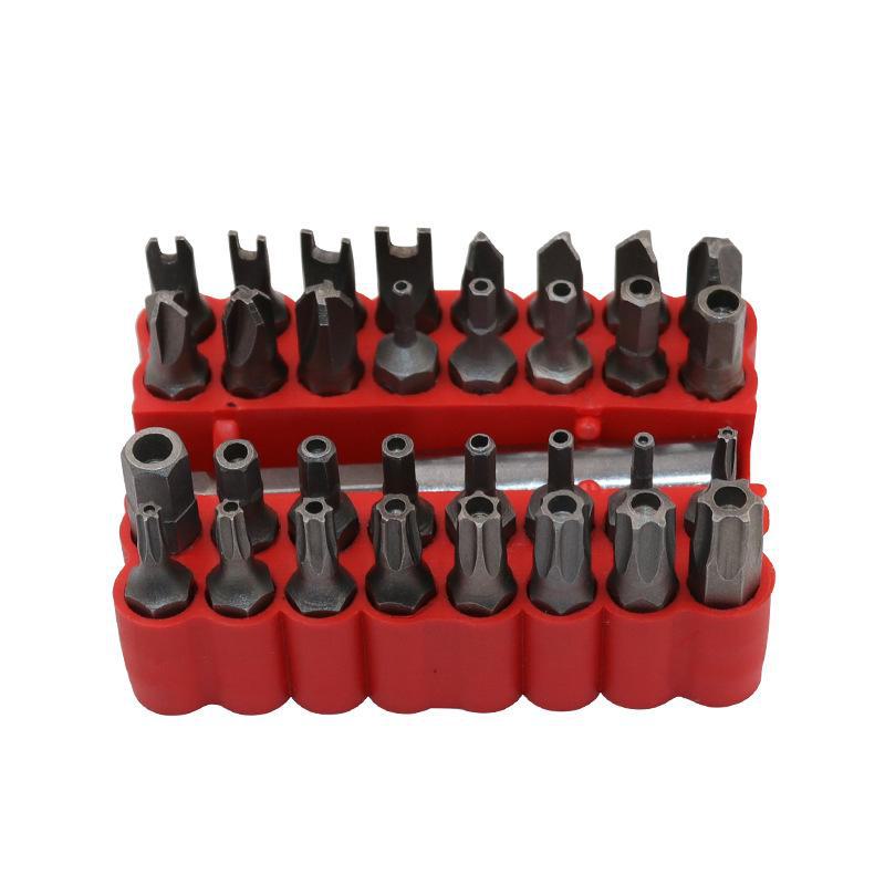 33-Piece Electric Screwdriver Bit Set: Hexagonal, Special-Shaped, and Hollow Screwdriver Heads for Charging Drill.