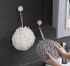 Towel Kitchen Bathroom Cloth On A String Turquoise Ball Hook