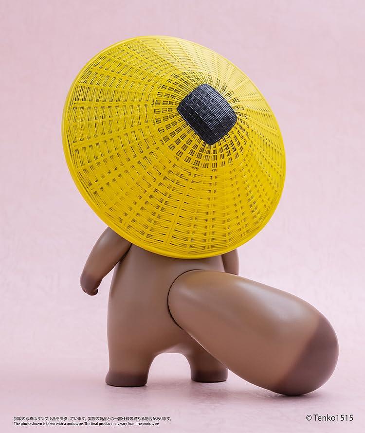 EMBER TOYS Fox Chibi Creature Painted Soft Vinyl Figure Two-Tailed Pon-Kichi Non-Scale