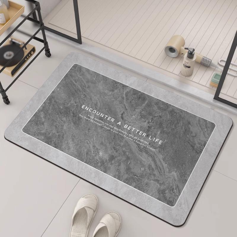 

Коврик для ванной, водопоглощающий и противоскользящий мягкий коврик для пола из диатомовой земли, коврик для ног в туалет 40x60cm15.7x23.6in