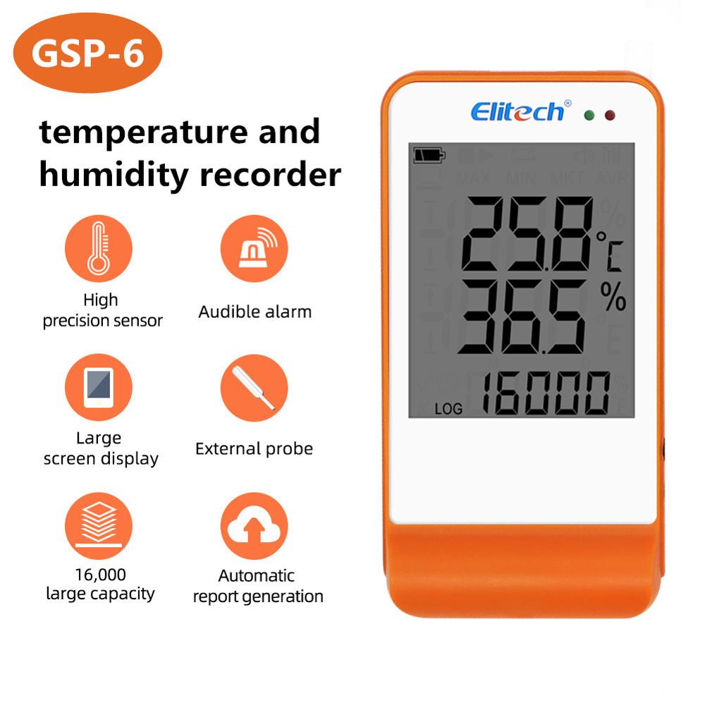 Mini Data Logger RC-4/4HC/5/5+/GSP-6 Digital USB Temperature Humidity Internal Sensor High Precision Recorder