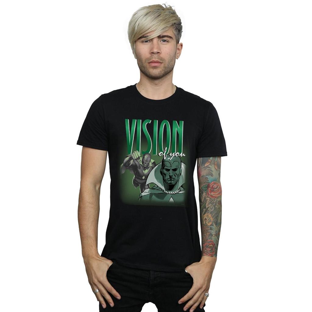 Marvel Mens Vision Homage T-Shirt