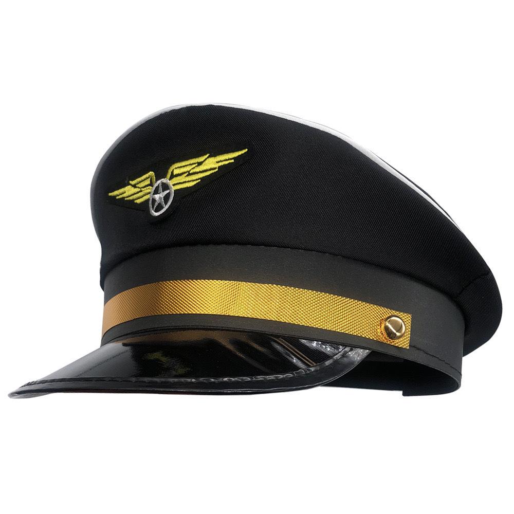 Embroidered Navy Sailor Hat with Sun Protection