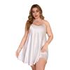 Zoshang Plus Size Ice Silk Camisole Nightdress for Women - Spring/Summer Collection