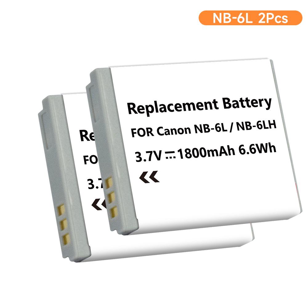PALO 1800mAh NB 6L NB-6L NB6L Camera Battery+fast Charger For Canon PowerShot D30 D10 S120 S90 SX700HS SX280HS IXUS210 SD3500IS