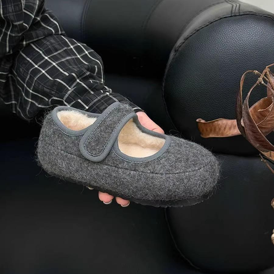 

Детские Баотоу 2025 осень и зима новая детская бархатная обувь из двух хлопков корейская версия универсальные биркенштоки модные слипоны для девочек 25 yards inner length 16.0cm