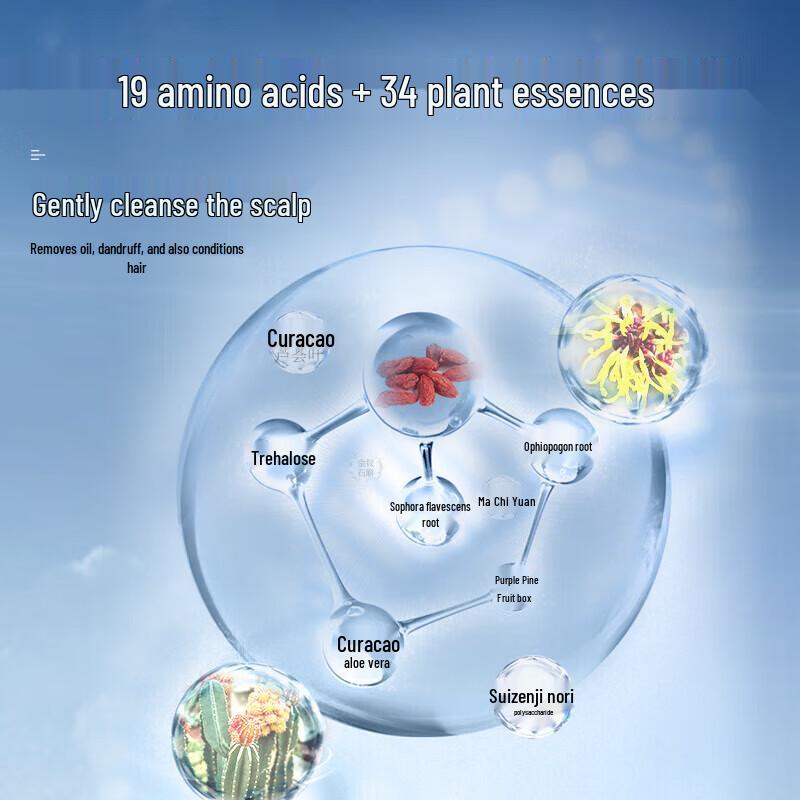 He Feng Yu Men's Ocean Scent Shampoo 500g